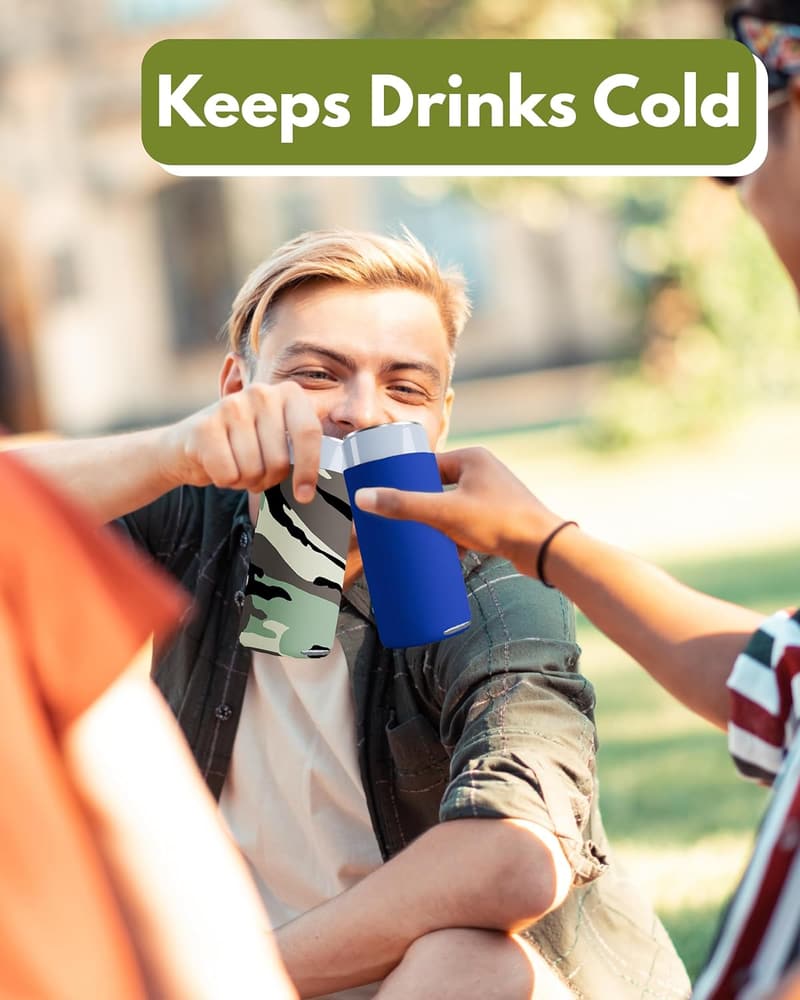 Customizable 25-Pack Slim Can Cooler Sleeves