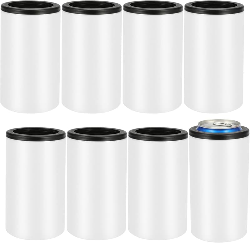 12oz Stainless Steel Sublimation Can Cooler - 8 Pack