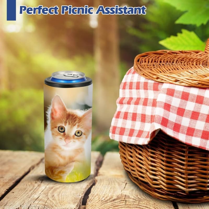 12oz Stainless Steel Sublimation Can Cooler - 8 Pack