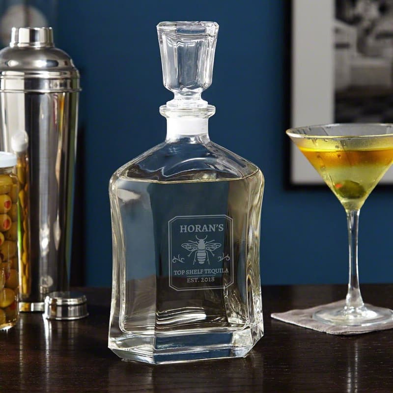 Custom Tequila Decanter by HomeWetBar
