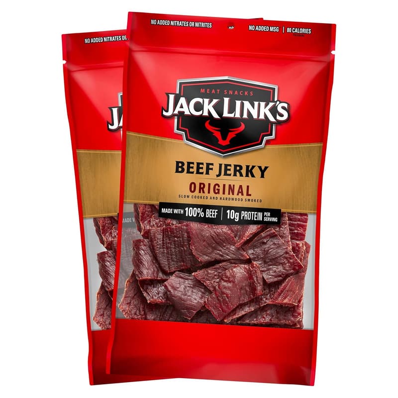 Original Beef Jerky - 10g Protein, 100% Beef, 9 Oz (Pack of 2)