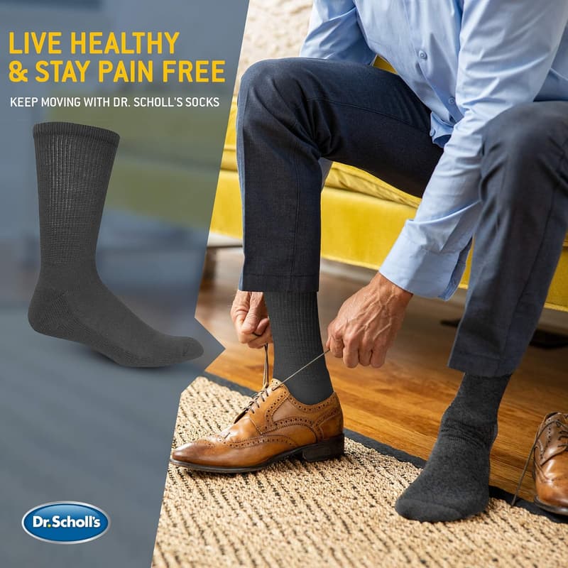 Diabetes Men's Non-Binding Socks - Moisture Management Pack