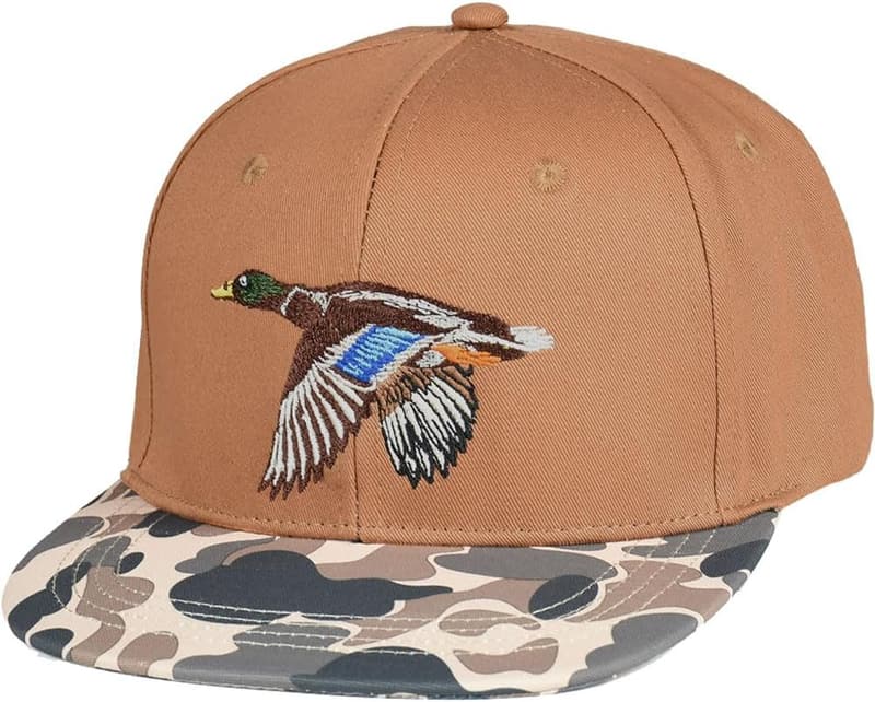 Outdoorsman Snapback Hat with Unique Animal Embroidery