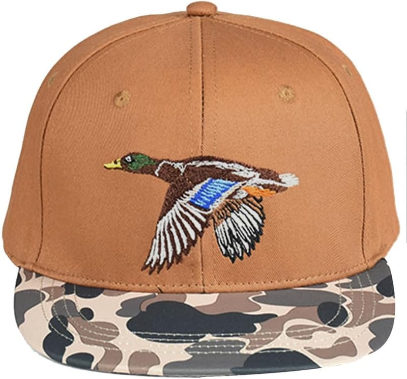 Outdoorsman Snapback Hat with Unique Animal Embroidery