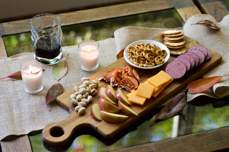 Gourmet Meat & Cheese Snack Gift Basket - 11-Item Set