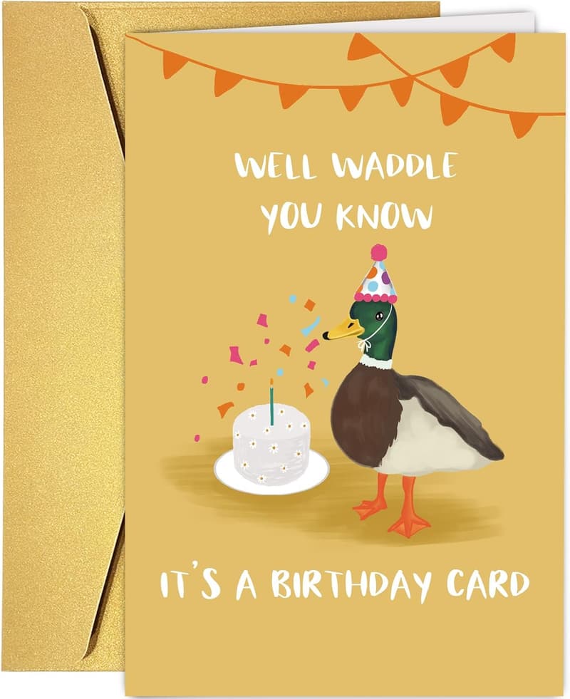 Funny Duck Pun Birthday Card for Duck Lovers