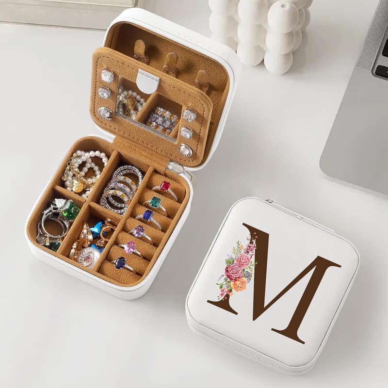 Teen Girl Birthday Gift - Trendy White Letter M Necklace