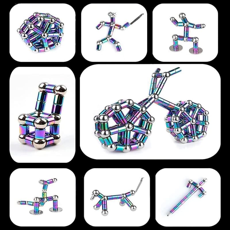 Magnetic Deformable Fidget Pen for Stress Relief - Colorful