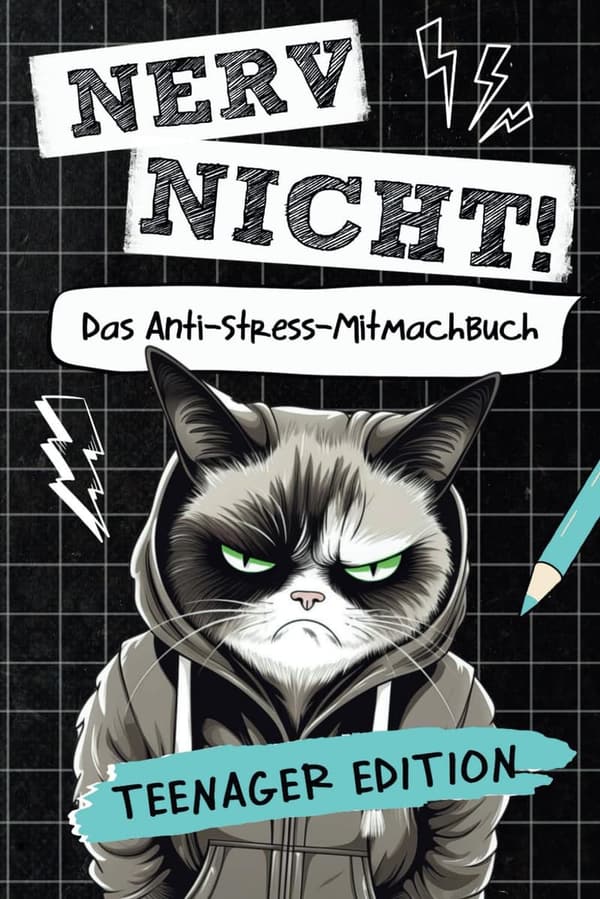 Anti-Stress Activity Book for Teens: Fun Gift for Tired Youth