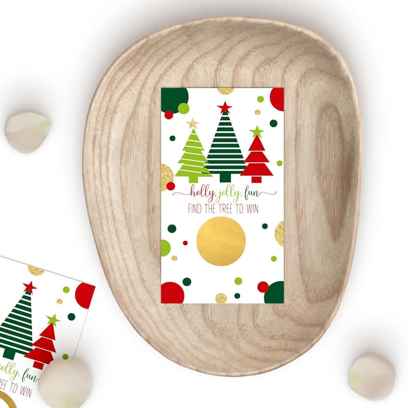 Christmas Scratch Off Cards for Adults and Families, 30 Pack