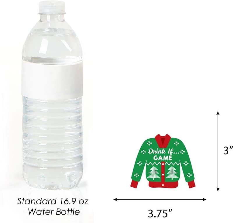 Ugly Sweater Party Game for Adults - 24 Count Christmas Cards