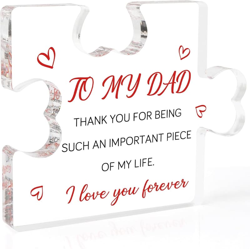 Cool Acrylic Block Gift for Dad - Perfect for Father's Day