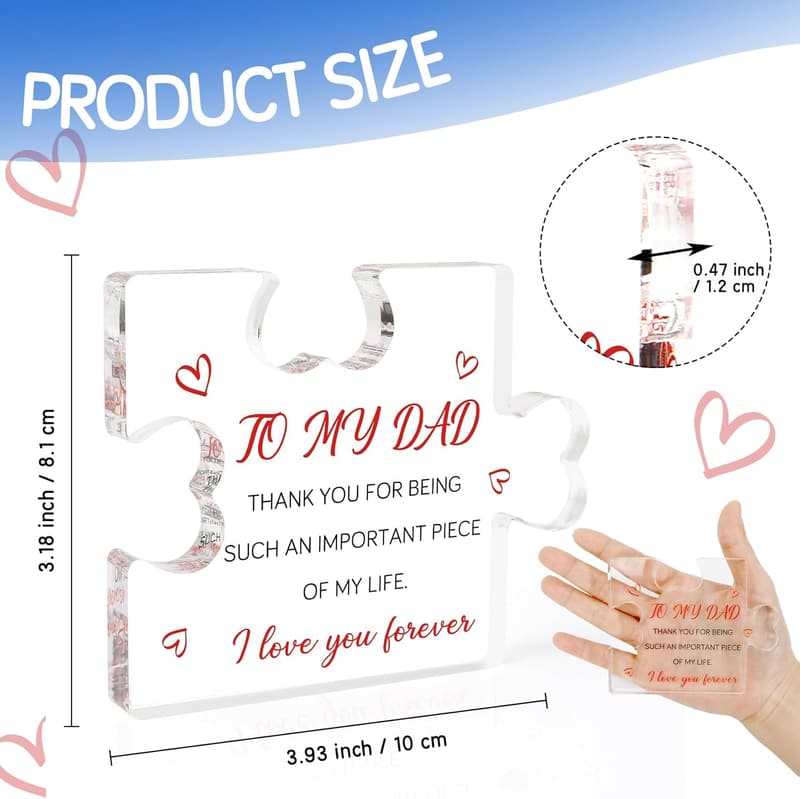 Cool Acrylic Block Gift for Dad - Perfect for Father's Day