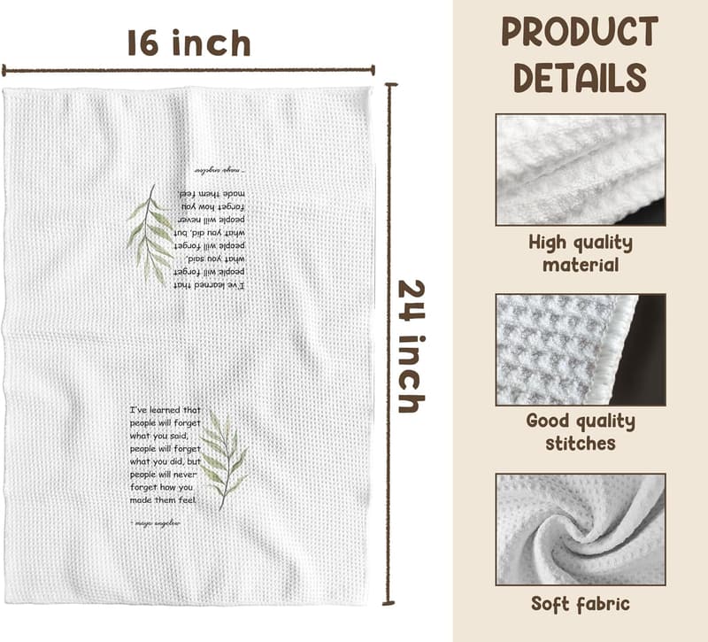 Hostess Gifts: Inspirational Absorbent Kitchen Towels (Set of 2)