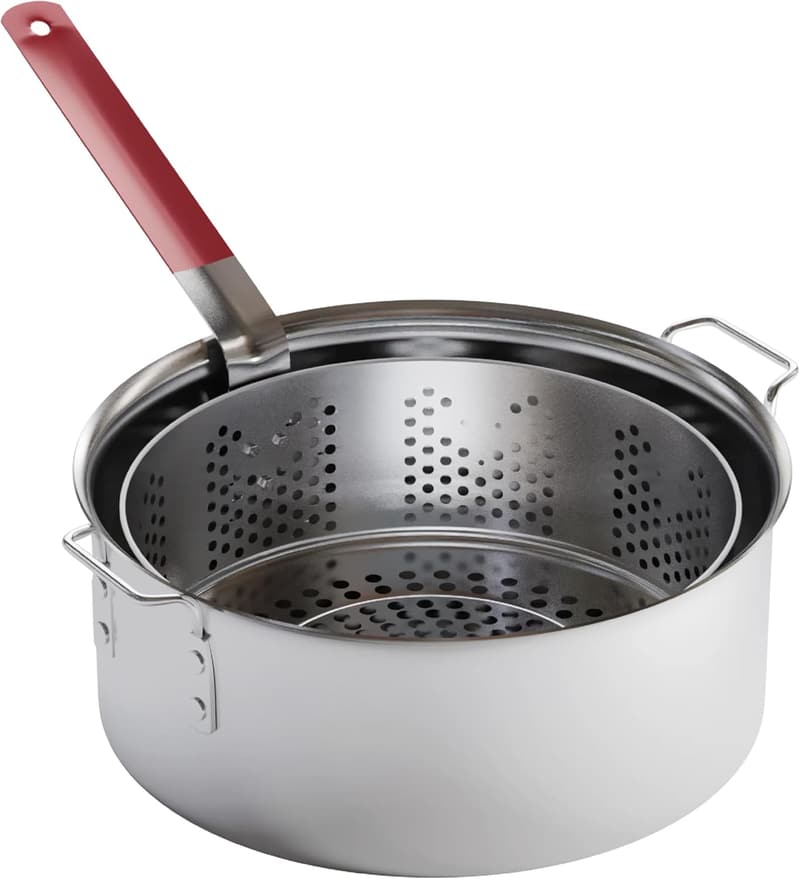 10QT Aluminum Outdoor Deep Fryer with Basket