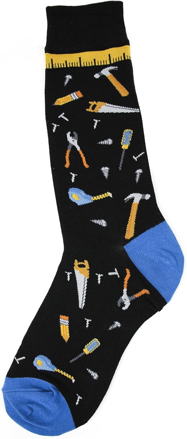 Men's Fun Patterned Dress Socks