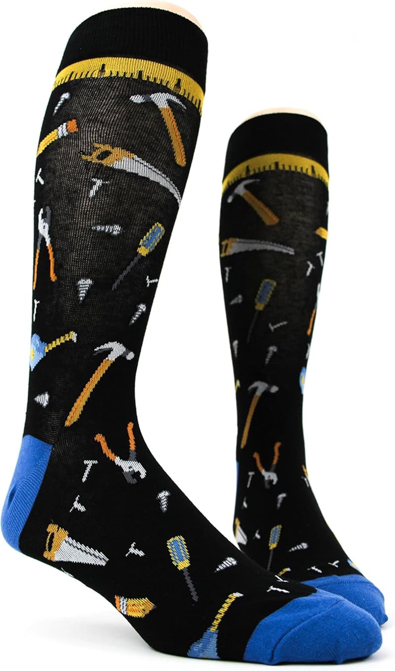 Men's Fun Patterned Dress Socks