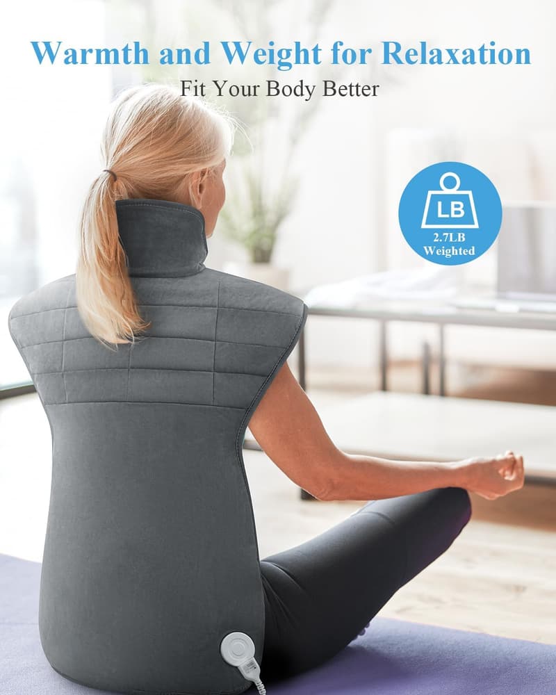 Neck and Shoulder Heating Pad with 6 Settings - Relaxation Gift