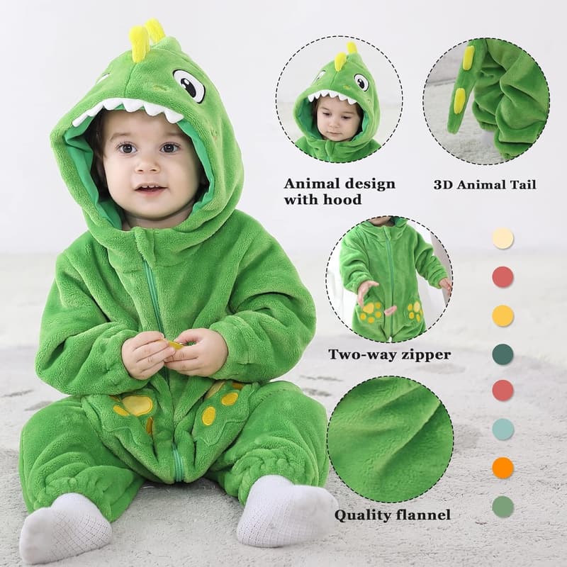 Kids' Dinosaur Halloween Costume for Infants and Toddlers