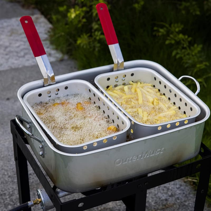 Outdoor 58,000 BTU Deep Fryer with 18 Qt Pot & Baskets
