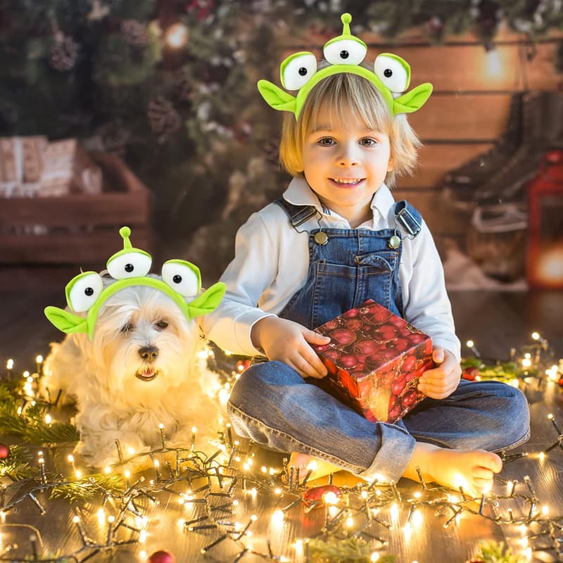 Alien Plush Headband for Kids & Adults – Costume Party Accessory