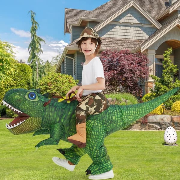 Kids Inflatable Dinosaur Costume for Halloween Party