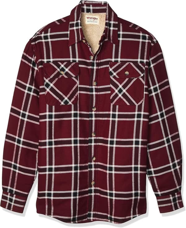 Men's Sherpa-Lined Shirt Jacket by Wrangler Authentics