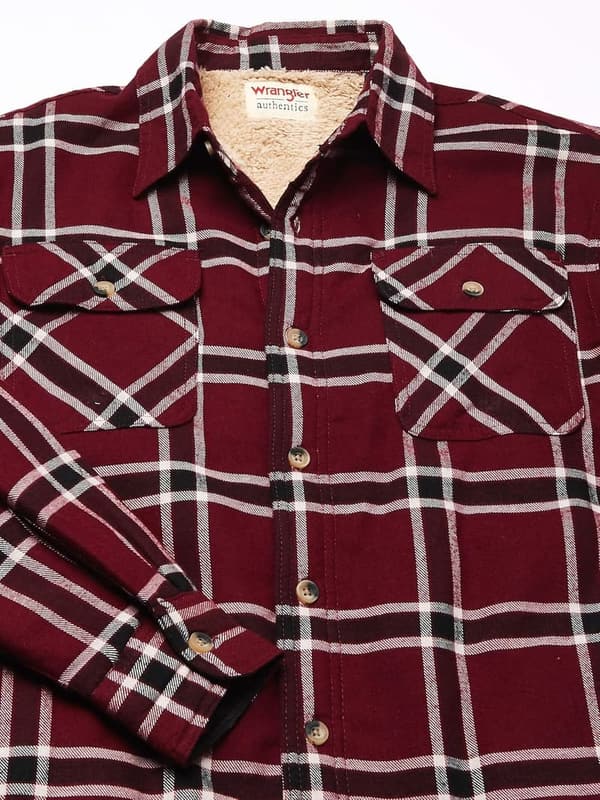 Men's Sherpa-Lined Shirt Jacket by Wrangler Authentics