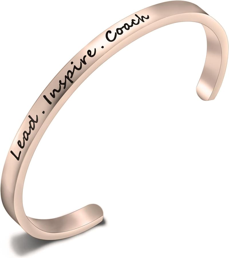 Cheerleader Cuff Bracelet - Inspirational Coach Jewelry
