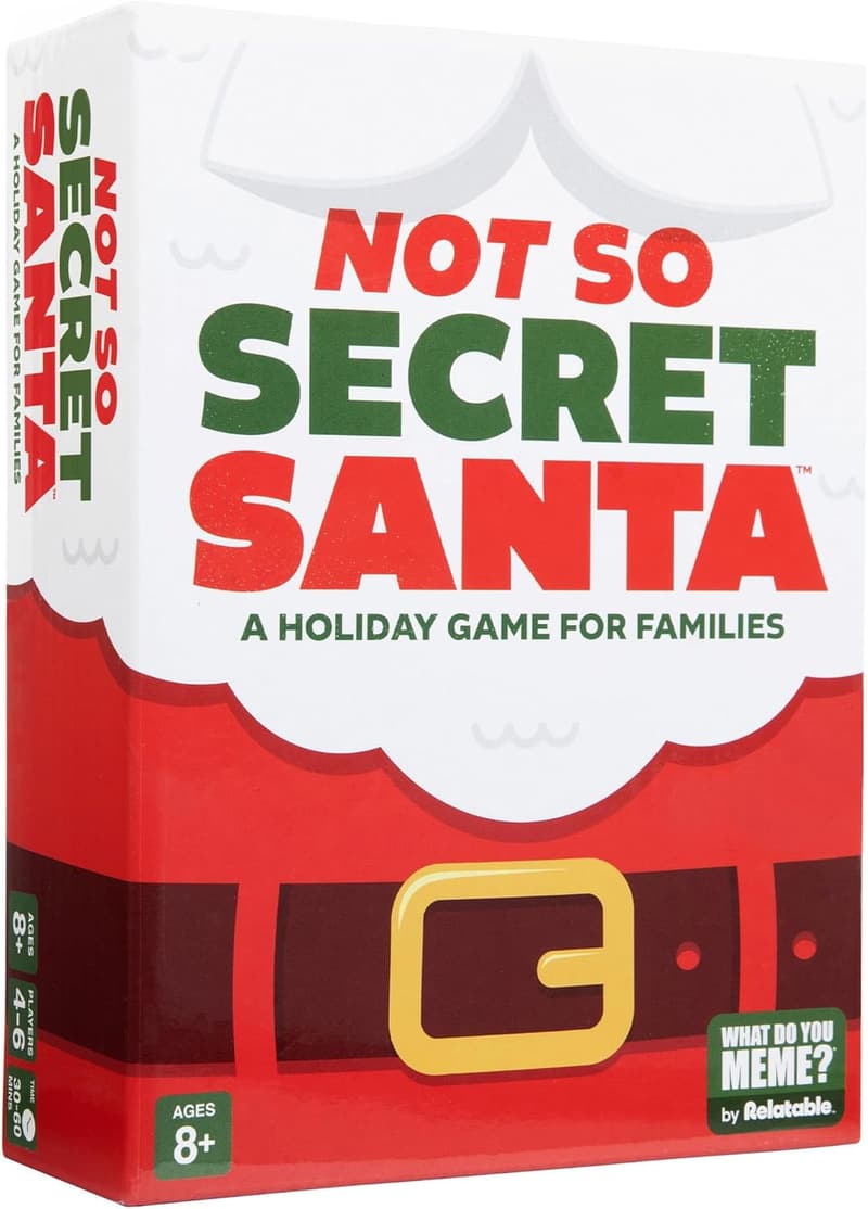Christmas Card Game - Not So Secret Santa Fun for Family 8+