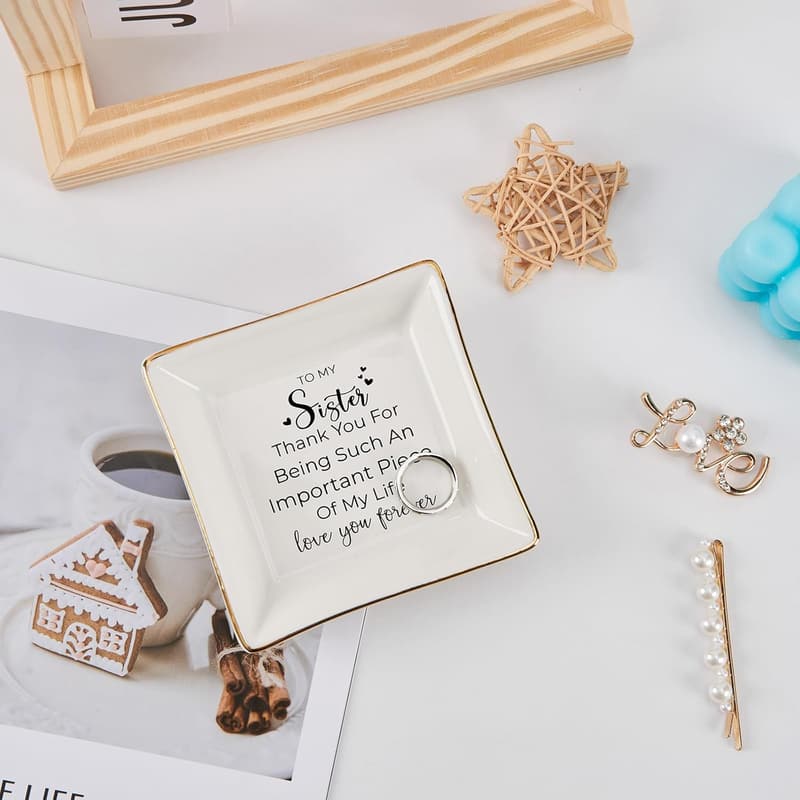 Sister Birthday Jewelry Dish - Thoughtful Gift for Every Occasion