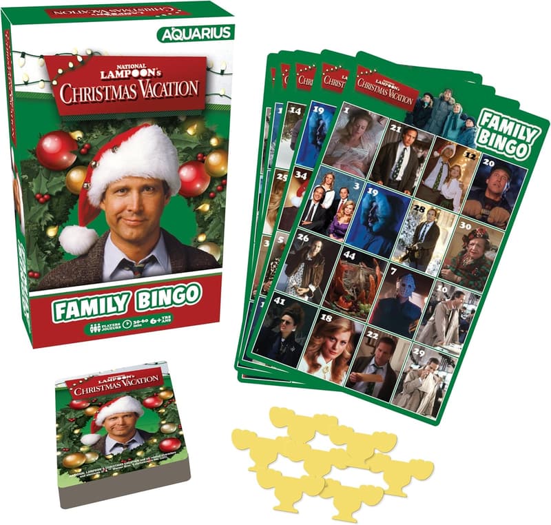 Christmas Vacation Family Bingo Game - Aquarius Edition