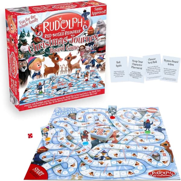 Rudolph Red-Nosed Reindeer Board Game - Fun Family Christmas Gift