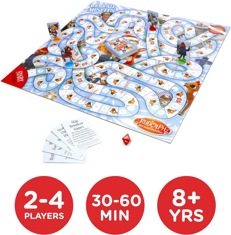 Rudolph Red-Nosed Reindeer Board Game - Fun Family Christmas Gift