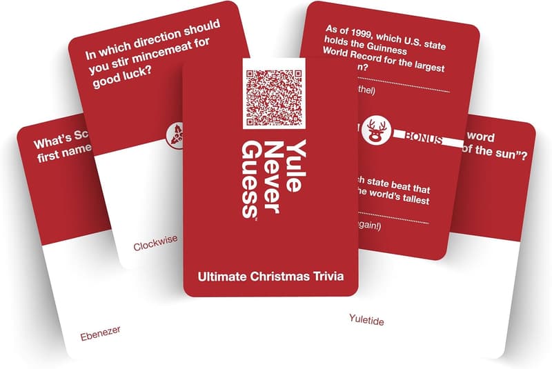 Christmas Trivia Card Game - 110 Cards for Ages 8+