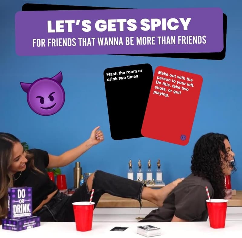 Naughty Edition Drink or Dare Game - 250 Cards for Adults