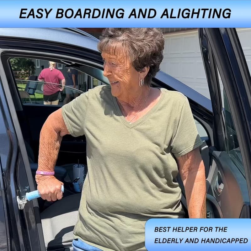 Car Door Handle Assist - 2 Pack for Seniors, Supports 450 lbs