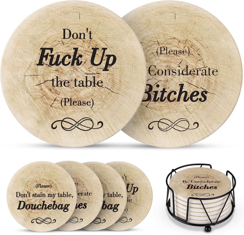 Funny Coasters - Perfect for White Elephant Gifts
