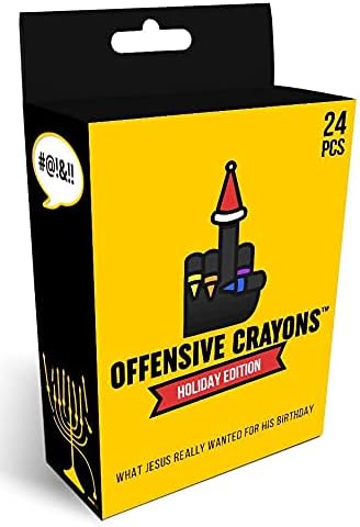 Holiday Edition Offensive Crayons - Gag Gift for Adults