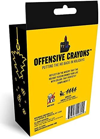 Holiday Edition Offensive Crayons - Gag Gift for Adults