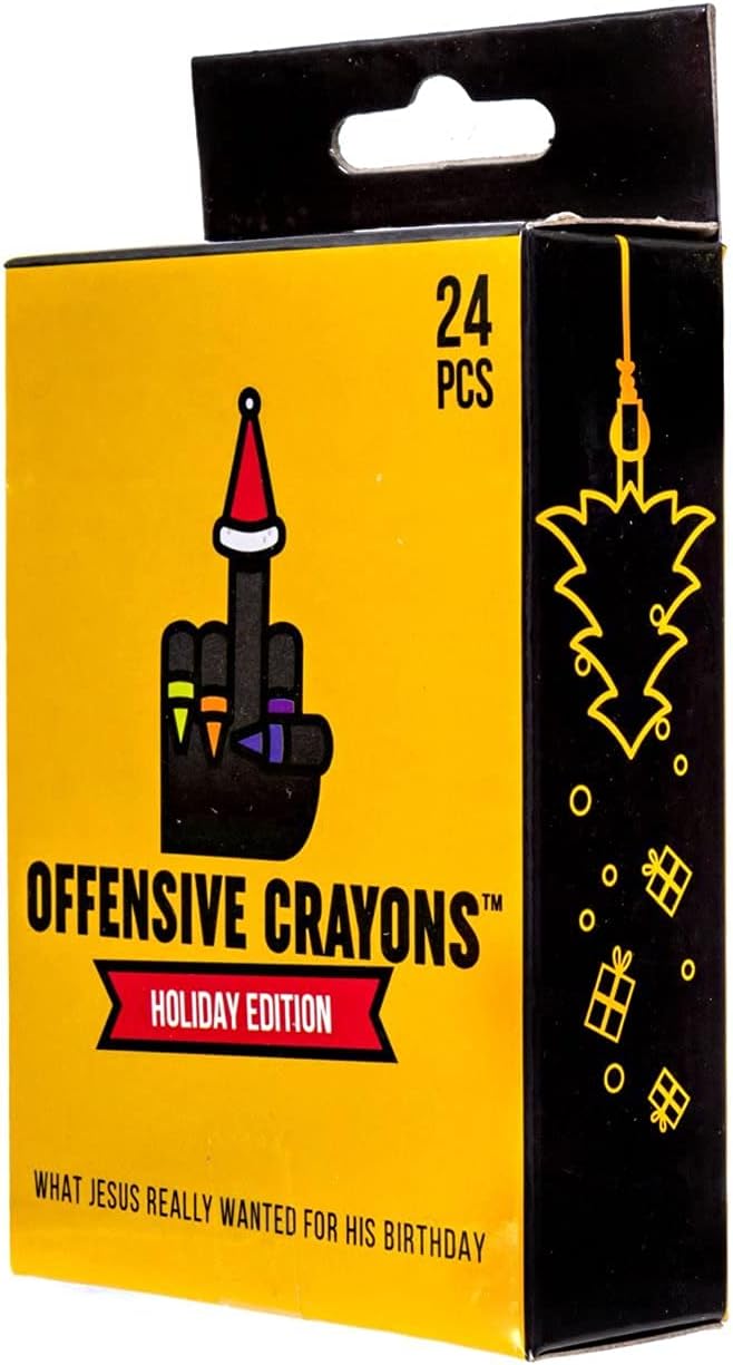 Holiday Edition Offensive Crayons - Gag Gift for Adults