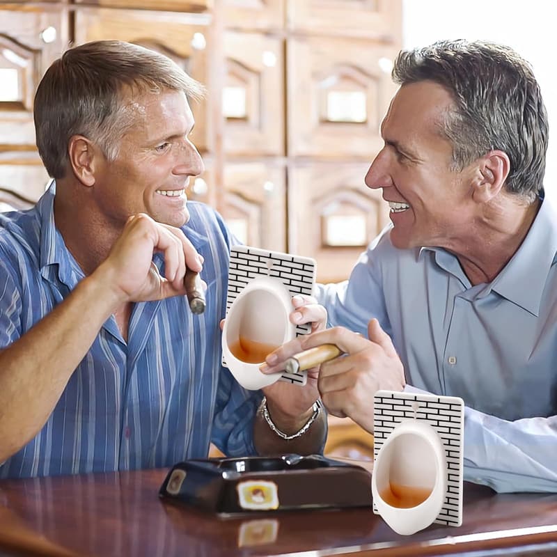 Funny Urinal Shot Glasses Set of 2 for Christmas Party Gifts