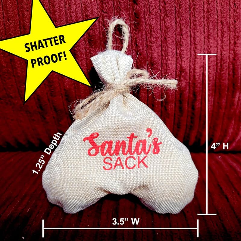 Funny Santa's Sack Christmas Ornament - Unique Gag Gift