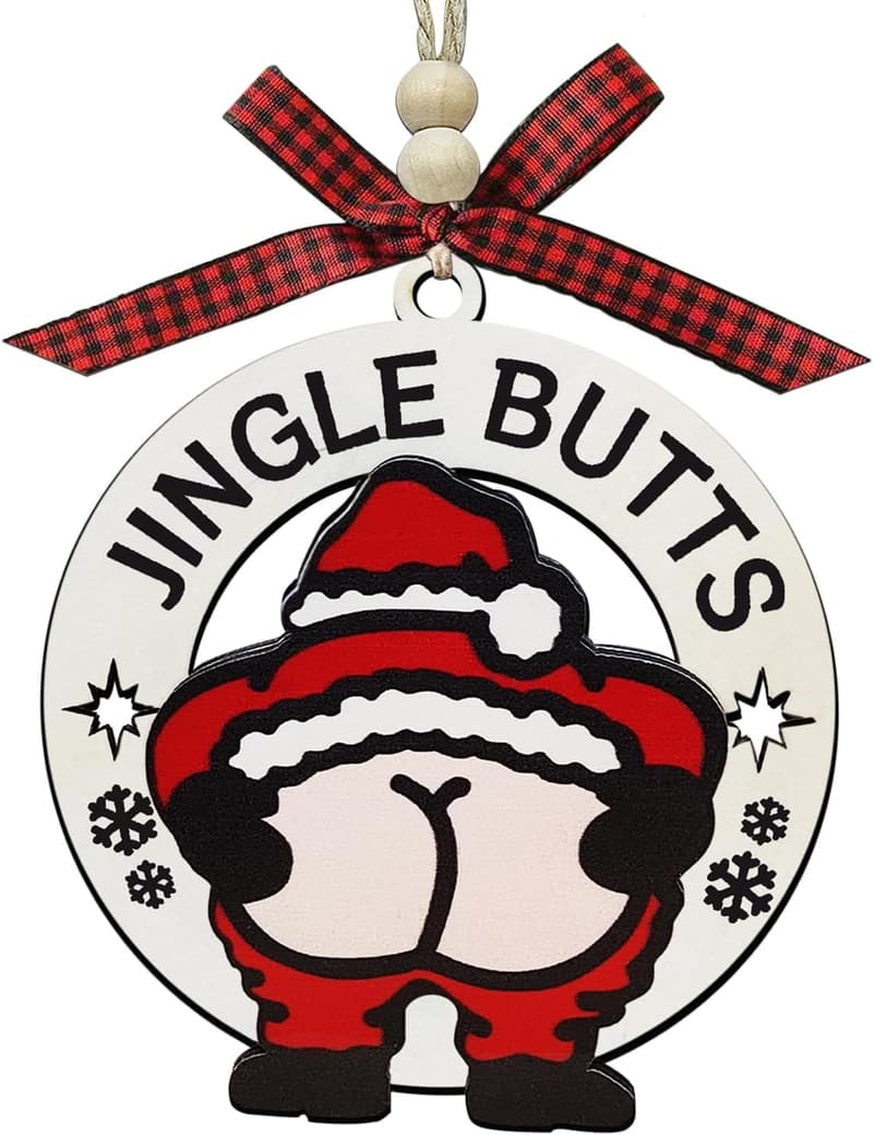 Funny Christmas Ornaments 2025 - Farting Santa Gag Gift