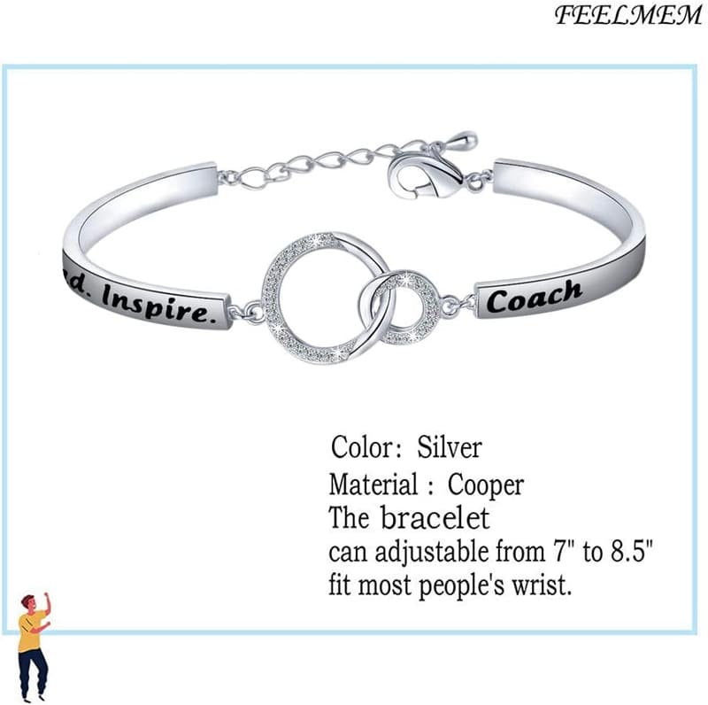Thank You Bracelet Gift for Coaches - Sports Appreciation