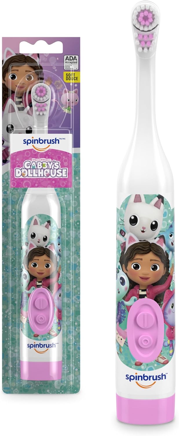 Kids Electric Toothbrush with Soft Bristles - Gabby's Dollhouse