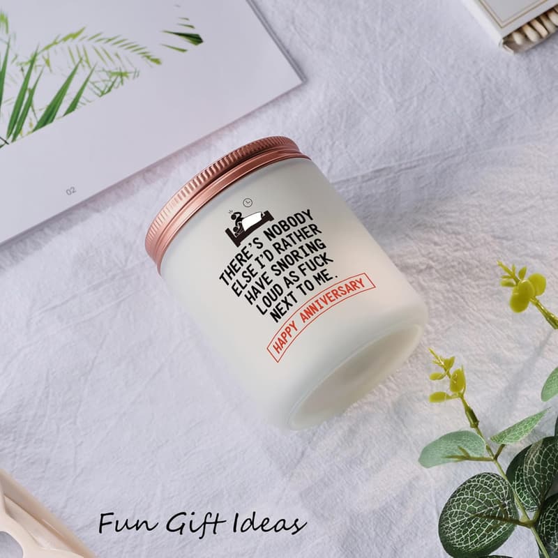 1-4 Year Anniversary Lavender Scented Candle for Couples