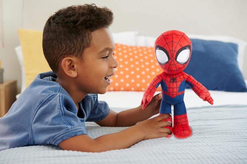 Spider-Man Plush Toy with Sounds - 11.75-Inch Soft Figure