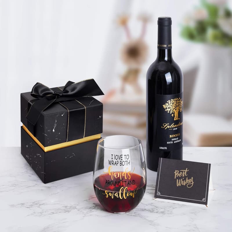 Bachelorette Gag Gift - Funny Stemless Wine Glass for Women