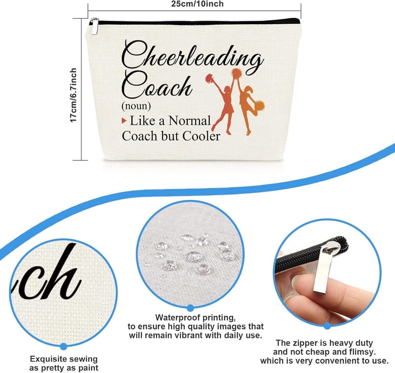 Cheer Coach Makeup Bag - Perfect Gift for Cheer Moms